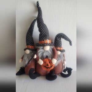Hallow Home Trio of Halloween Gnome Decor.
